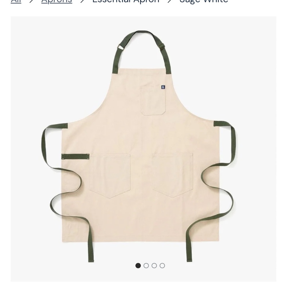 Hedley & Bennett Cream-Colored Apron